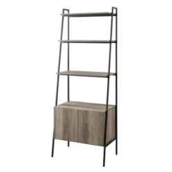 72" Open Shelf And Closed Storage Cabinet Ladder Bookcase - Saracina Home 18 72" Open Shelf And Closed Storage Cabinet Ladder Bookcase - Saracina Home -Saracina Home Deals Store GUEST 95647392 bcf6 4609 85d2 67f249b2f3ff