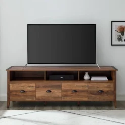 4 Drawer Farmhouse TV Stand For TVs Up To 80" - Saracina Home -Saracina Home Deals Store GUEST 96a5e6bf bea8 466a b714 93192818c2e9