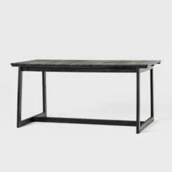 Saracina Home 66" Modern Acacia Slatted Rectangle Outdoor Dining Table -Saracina Home Deals Store GUEST 97654bf5 849e 47c3 ad3a 273a106d52b4