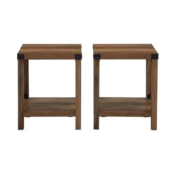 Set Of 2 Sophie Rustic Farmhouse X Frame Side Tables - Saracina Home -Saracina Home Deals Store GUEST 97d1aae4 b5cf 4310 ae80 df5ce5fb7d85