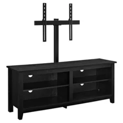 Farmhouse 4 Cubby Wood Open Storage With Mount TV Stand For TVs Up To 65" - Saracina Home -Saracina Home Deals Store GUEST 98846e9d 9acf 48a7 9962 3e37225e84c1