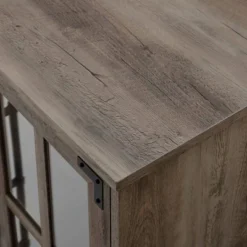 Avalene Modern Farmhouse 4 Door Glass Window Pane TV Stand For TVs Up To 65" - Saracina Home -Saracina Home Deals Store GUEST 9884c6a7 d3da 412e 8fe0 ad898b68c7a1