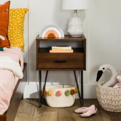 Amal Modern Single Drawer Hairpin Leg Nightstand - Saracina Home 14 Amal Modern Single Drawer Hairpin Leg Nightstand - Saracina Home -Saracina Home Deals Store GUEST 9a5d15e2 9596 4902 a3f4 23ba6c98cb48