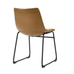 Set Of 2 Laslo Modern Upholstered Faux Leather Dining Chairs - Saracina Home -Saracina Home Deals Store GUEST 9c08c6e5 09f4 403a 844a a5fe7811db86