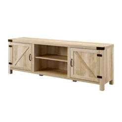 Modern Industrial Barn Door TV Stand For TVs Up To 80" - Saracina Home -Saracina Home Deals Store GUEST 9ef5a783 bb20 4c86 acb2 3a062eb4c171