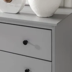 Stiva Classic Mid-Century Modern Vertical 4 Drawer Dresser Gray - Saracina Home -Saracina Home Deals Store GUEST a11feec8 8bca 4e77 a070 4513141c5995