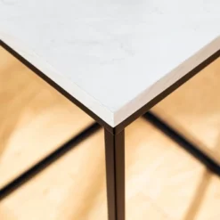 Owen Urban Open Box Frame Side Table Faux White Marble - Saracina Home -Saracina Home Deals Store GUEST a18d237f 6d41 471e 8f0b cc124916a1b8