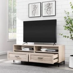 Orin Modern 2 Drawer TV Stand For TVs Up To 60" - Saracina Home -Saracina Home Deals Store GUEST a3607248 2df7 48f4 950a fc1036bb5be3