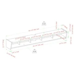 Modern Minimalist Floating TV Stand For TVs Up To 70" With Open Storage - Saracina Home -Saracina Home Deals Store GUEST a4a8c275 385c 438c 89ed a40243a9acca