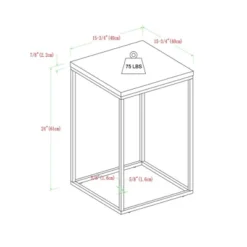 Owen Urban Open Box Frame Side Table Faux White Marble - Saracina Home -Saracina Home Deals Store GUEST a6c6b240 e494 449b 94d6 29004ba6eb70