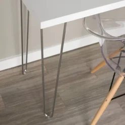 Gibby Modern Glam Hairpin Leg Writing Desk Faux White Marble - Saracina Home 9 Gibby Modern Glam Hairpin Leg Writing Desk Faux White Marble - Saracina Home -Saracina Home Deals Store GUEST a721066f 3224 4cc1 a61c a62baa6ba469