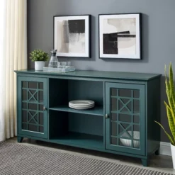 Bayland Transitional Double Fretwork Door Sideboard Antique Dark Teal - Saracina Home 7 Bayland Transitional Double Fretwork Door Sideboard Antique Dark Teal - Saracina Home -Saracina Home Deals Store GUEST a7a4137b fa9d 4635 ab03 e900a440d49d