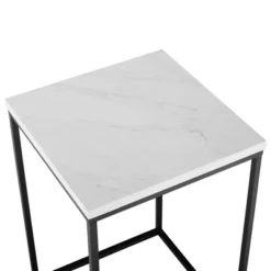 Owen Urban Open Box Frame Side Table Faux White Marble - Saracina Home -Saracina Home Deals Store GUEST aac9976d 0065 45dc 834e 760c9bc8ea83