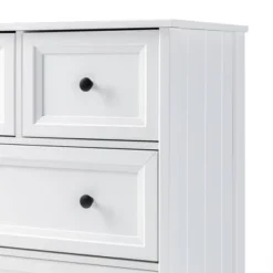 Farmhouse 5 Drawer Grooved Tall Storage Dresser White - Saracina Home 25 Farmhouse 5 Drawer Grooved Tall Storage Dresser White - Saracina Home -Saracina Home Deals Store GUEST ab313697 0a2b 4a96 892a 514c0abe50fa
