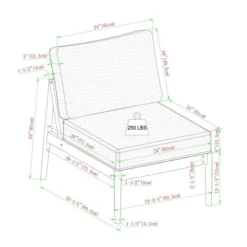 Saracina Home 4pc Modern Boho Eucalyptus Spindle Outdoor Sectional Set -Saracina Home Deals Store GUEST abd1fb09 b5d5 4ec6 aabe c7f92af6d682