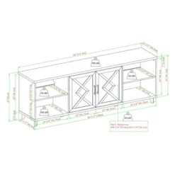 Whitton Modern Transitional Geometric 2 Door TV Stand For TVs Up To 80" - Saracina Home -Saracina Home Deals Store GUEST aec89585 bf63 495f 881e cae7d74222cd