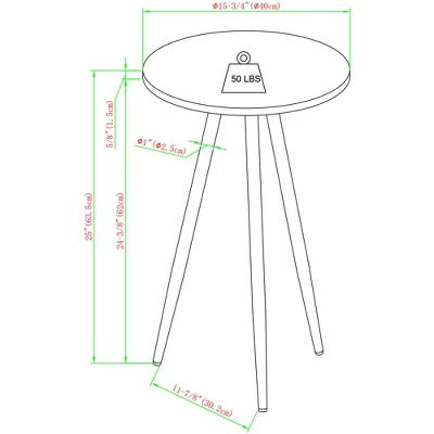 Modern Glam 3 Leg Round Side Table - Saracina Home 9 Modern Glam 3 Leg Round Side Table - Saracina Home - Image 9