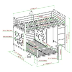 Twin Modern Cut-Out L-Shaped Metal Bunk Bed - Saracina Home -Saracina Home Deals Store GUEST b5f377ab b5e4 4157 8a9a bfb70f6c79c4