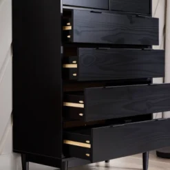 Mid-Century Modern Solid Wood 6 Drawer Vertical Dresser - Saracina Home 29 Mid-Century Modern Solid Wood 6 Drawer Vertical Dresser - Saracina Home -Saracina Home Deals Store GUEST b5fe320b c3da 49e6 985f 60a942767455