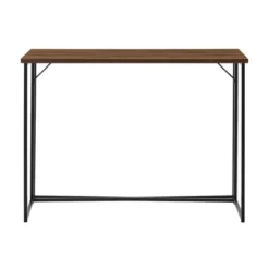 Maxwell Modern Glam Simple Y Leg Writing Desk Dark Walnut - Saracina Home -Saracina Home Deals Store GUEST b6365b2c e647 40c5 b1d4 b6341c034d54