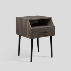 Modern 1 Drawer Angled Side Table - Saracina Home 21 Modern 1 Drawer Angled Side Table - Saracina Home -Saracina Home Deals Store GUEST b736eb41 e6d5 4b13 a83e a23c9665cf46