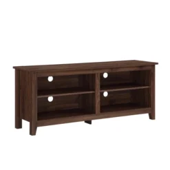 Transitional 4 Cubby Wood Open Storage TV Stand For TVs Up To 65"- Saracina Home -Saracina Home Deals Store GUEST b9ce9b3d c9e3 4cd0 ada4 ca03526caed5