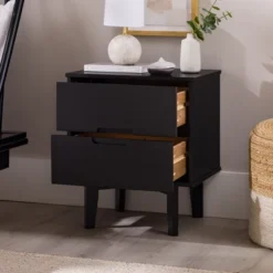 Mid-Century Modern Wood Nightstand - Saracina Home -Saracina Home Deals Store GUEST bb8cd0af 9f2f 4c69 916e ce68660dee05