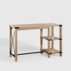 Rustic Farmhouse Metal X Kitchen Island With Shelves - Saracina Home -Saracina Home Deals Store GUEST bc518832 710f 4770 989b 5c9d5ab59a90