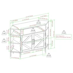 Atticus Modern Farmhouse 2 Door Corner TV Stand For TVs Up To 55" Rustic Oak - Saracina Home 17 Atticus Modern Farmhouse 2 Door Corner TV Stand For TVs Up To 55" Rustic Oak - Saracina Home -Saracina Home Deals Store GUEST be7fd8ed 5976 4d60 b751 9a39a330340e