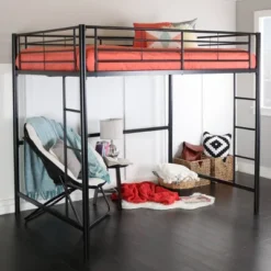 Full Size Metal Platform Loft Bed - Saracina Home -Saracina Home Deals Store GUEST c1b825a6 8511 4a29 a1d8 8773e742b668