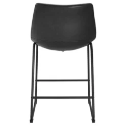 Set Of 2 Laslo Modern Upholstered Faux Leather Counter Height Barstools - Saracina Home -Saracina Home Deals Store GUEST c46de002 f908 4921 9735 db2fda8942da