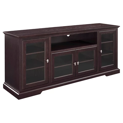 Glass Door Traditional Highboy TV Stand For TVs Up To 80" - Saracina Home 5 Glass Door Traditional Highboy TV Stand For TVs Up To 80" - Saracina Home - Image 5