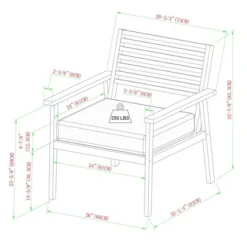 Saracina Home Mid-Century Modern Slatted Outdoor Acacia Arm Chair 9 Saracina Home Mid-Century Modern Slatted Outdoor Acacia Arm Chair -Saracina Home Deals Store GUEST c5373106 fe50 4bc9 a5c2 413de41b73ee