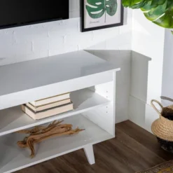 Modern Contemporary Simple Wood Storage Console TV Stand For TVs Up To 65" - Saracina Home 24 Modern Contemporary Simple Wood Storage Console TV Stand For TVs Up To 65" - Saracina Home -Saracina Home Deals Store GUEST c663dfb3 86ca 406d 926a ed8aba1c5411