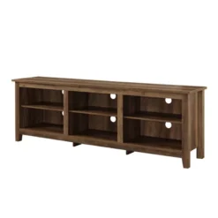 Transitional 6 Cubby Wood Open Storage Wood TV Stand For TVs Up To 80"- Saracina Home -Saracina Home Deals Store GUEST c721382d 63e9 44f2 b465 86684712d38c
