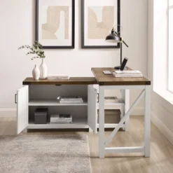 Farmhouse Rustic L Shaped Desk With Storage - Saracina Home 26 Farmhouse Rustic L Shaped Desk With Storage - Saracina Home -Saracina Home Deals Store GUEST c7ccdabf 2d3d 4727 baa5 0f1816bdbce7