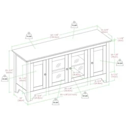 Closed Storage Wood TV Stand Console For TVs Up To 55" - Saracina Home 11 Closed Storage Wood TV Stand Console For TVs Up To 55" - Saracina Home -Saracina Home Deals Store GUEST c83c2028 259f 4dd7 a292 32d2ab276e82