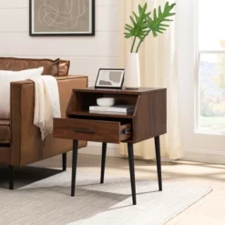 Modern 1 Drawer Angled Side Table - Saracina Home 17 Modern 1 Drawer Angled Side Table - Saracina Home -Saracina Home Deals Store GUEST c89f3526 ba89 470f a5ae 0affe175494b