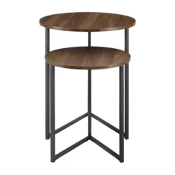 2pc Glam V Leg Nesting Side Tables - Saracina Home 12 2pc Glam V Leg Nesting Side Tables - Saracina Home -Saracina Home Deals Store GUEST c8a2f659 2e49 478d 90b2 7652efc40418
