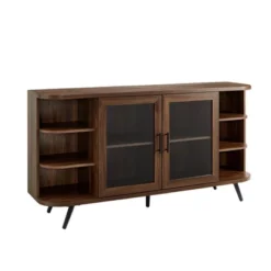 Mid-Century Modern Glass Double Door Curved Sideboard - Saracina Home 15 Mid-Century Modern Glass Double Door Curved Sideboard - Saracina Home -Saracina Home Deals Store GUEST ce4914fa 6105 4974 a2e8 87117c0896f8