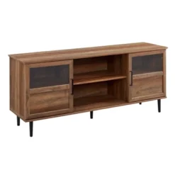 Modern Wood And Glass Door Console TV Stand For TVs Up To 65" - Saracina Home 15 Modern Wood And Glass Door Console TV Stand For TVs Up To 65" - Saracina Home -Saracina Home Deals Store GUEST d02fbffd f80d 4c45 adab e09a3c6cba80