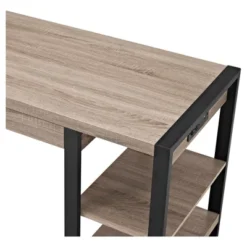 60" Industrial Transitional Tech Desk With USB - Saracina Home -Saracina Home Deals Store GUEST d0f4e76a cce8 490e a9f2 16c8c2cded25