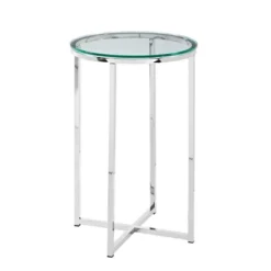 Vivian Glam X Leg Round Side Table - Saracina Home -Saracina Home Deals Store GUEST d1955743 21af 4353 ac5d d84c0ff0a989