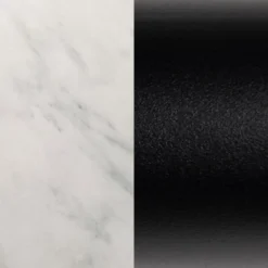 Modern Minimalist Intersecting Tripod Leg Side Table Black/Faux White Marble - Saracina Home -Saracina Home Deals Store GUEST d20712c6 9a16 47cf aa03 af0e25177a9a