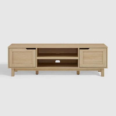 Modern Transitional 2 Door Storage TV Stand For TVs Up To 65" - Saracina Home 10 Modern Transitional 2 Door Storage TV Stand For TVs Up To 65" - Saracina Home - Image 10