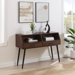 Modern 2 Drawer Angled Console Table - Saracina Home -Saracina Home Deals Store GUEST d4758a65 5a00 4daa b3b5 3f324d3ec3e0