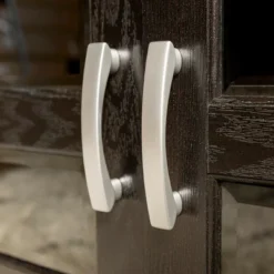 Modern 2 Glass Door Corner TV Stand For TVs Up To 50" Black - Saracina Home 8 Modern 2 Glass Door Corner TV Stand For TVs Up To 50" Black - Saracina Home -Saracina Home Deals Store GUEST d72c633f c17f 461c 967e d9587c3dce71