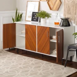 Angelo Modern Bookmatch 4 Door Sideboard - Saracina Home 36 Angelo Modern Bookmatch 4 Door Sideboard - Saracina Home -Saracina Home Deals Store GUEST d863a166 4124 462b a847 cb74134e7fb2