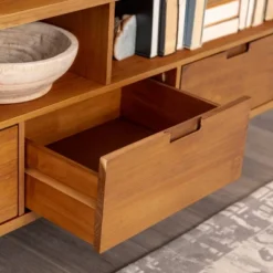 Cara Mid-Century Modern 3 Drawer TV Stand For TVs Up To 65" - Saracina Home -Saracina Home Deals Store GUEST d8dec204 dc01 4192 bb09 5a087b69a706