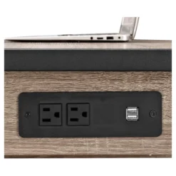 60" Industrial Transitional Tech Desk With USB - Saracina Home -Saracina Home Deals Store GUEST dafb610c 7c51 4666 bc1f 776320eeea76